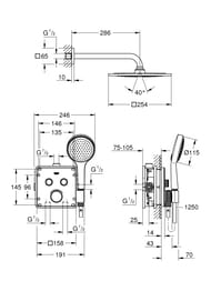 ������� ������� Grohe Grohtherm SmartControl ���������, ������� � ������ ���, ���� 34742000