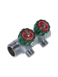 Коллектор регулируемый FAR 1"ВН на 2 отвода 1/2"EU, с вставкой под плоское уплотнение, FK 3821 112UN — изображение 2
