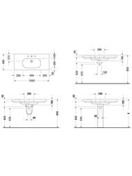 ���������� DURAVIT D-CODE 1050�480�180 1 ���. ��� ����., ������� 03421000002