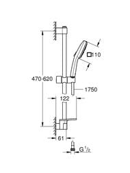 ������� �������� Grohe Tempesta Cube 110 (�����, ������, �����, �������) 3 ������, ���� 27576003