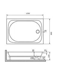 ������� ������ RGW LUX/TN (800�1200�220) �������������, �����, � �������, ����� 16180282-21