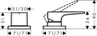��������� Hansgrohe Metropol 32548000 �� ���� ����� �� 2 ���������, ����