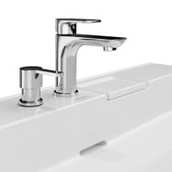 Раковина KERAMA MARAZZI TECNOLOGICA Logica мебельная 600х480х145, с двумя отверстиями, белая гл. LO.wb.60.2