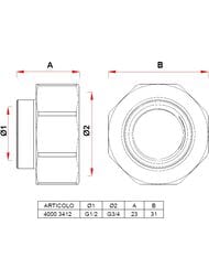 ���������� ������ FAR 3/4"��1/2"� FK 4000 3412