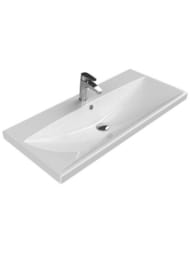 Умывальник мебельный BelBagno (1000х450х165) перелив, отв. под смеситель, белый BB-0324-100-LVB