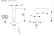 Смеситель сенсорный для раковины Sensor SE17, хром — миниатюра 2