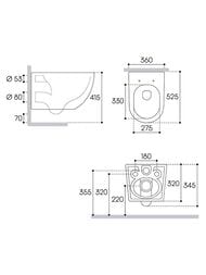 ������ ��������� Aqueduto Ovo Tornado 525�360�320 �������, ������� � ���������, ����� ����. OVOT2110