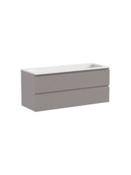 Тумба под раковину SANCOS Snob T (1195х445х500) подвесная, два ящика, Doha Soft SNT120SM