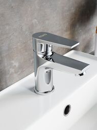 Смеситель для раковины ESKO Budapest BT26 на 1 отверстие, однозахватный, низкий излив, хром