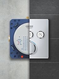 Смеситель Grohe Grohtherm SmartControl 29126000 термостат, 3 выхода, внешняя часть, хром — миниатюра 4