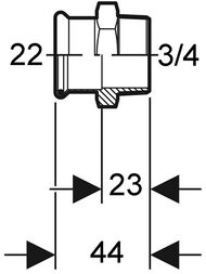 ����� MAPRESS 22-R 3/4 ���������������, ������������ 21707