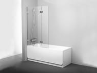 Шторка на ванну RAVAK BVS2-100 L (995-1005х1500) левая, профиль хром, стекло Transparent