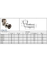 ����� �������� VALTEC 16�1/2"� VTm.252.N.001604