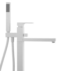 Смеситель для ванны Remer Absolute AU08BO, белый матовый — миниатюра 2