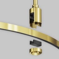 Шинопровод круглый Maytoni из полукругов 1200мм Flarity латунь TRX154-2SR-D1200-BS