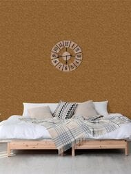 Обои виниловые на флизелине Grandeco Flora R114024 (1,06х10,05) штукатурка, коричневые (рул.)