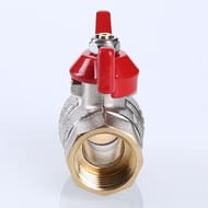 Кран шаровый 3/4"ВН VALTEC BASE красная бабочка VT.218.N.05