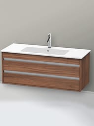 Тумба под умывальник Duravit Ketho 1200х480х475 подвесная, 2 ящика, натуральный орех KT643107979