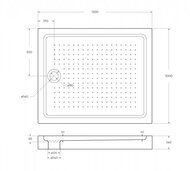 ������ �� ������ BELBAGNO TRAY-BB-AH-120/100-15-W (1200�1000�150) �������������, �����