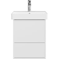 Тумба под раковину KERAMA MARAZZI PRO подвесная с ящиками 450х394х550, белая мат., PRO.50.2\WHT