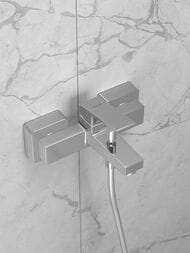 Смеситель для ванны/душа Vitra Minimax Square настенный, однозахватный, хром A43520EXP