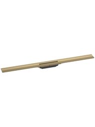 Hansgrohe RainDrain Flex Внешняя часть слива для душа 100см, пристенный монтаж, шлиф.бронза 56053140
