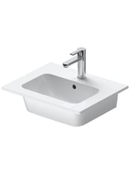 Умывальник DURAVIT ME by Starck 530х430х180 отверстие под смеситель, перелив, белый 2336530000 — миниатюра 1
