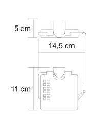 Держатель для туалетной бумаги с крышкой WasserKRAFT Kammel K-8325