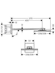 ������� ��� Axor ShowerSolutions 35310000 (250�250) ���������, 2jet, 2 ���� �����, ���������, ����