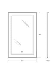 ������� BelBagno 500x32x800 ���������, ������, ��������, ������ SPC-KRAFT-500-800-LED-TCH-WARM-NERO