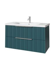 Тумба под раковину Caprigo RAIN 100 (976х446х550) подвесная, 2 ящика, цвет Море 36514-SF013