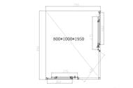 ������� ������ Vincea Slim-N 1000�800�1950 ������ ����������/������� ������ ����., VSS-4SN8010CL
