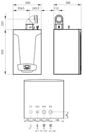 ��������������� ��������� ������� ����� BAXI LUNA DUO-TEC MP+ 1.90 91,8���, 7221295