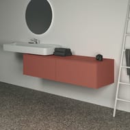 Тумба под раковину Ideal Standard CONCA (1585x505x370) 2 ящика, закат, со столешницей T4315Y3