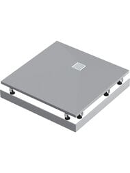 Экран GOOD DOOR BAS ABS Essentia 1000х1000 Soft-touch, цвет: графит (квадратный)