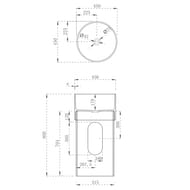 �������� ��������� ABBER Kristall 450x450x900 ���������������, ����: ������� AT2701Emerald-H