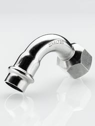 Отвод пресс VALTEC 28х1"В, 90° нерж. сталь VTi.956.I.002806