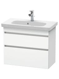 Тумба под раковину Duravit DuraStyle (730х610х368) подвесная,2 ящика, цвет белый матовый DS649901818
