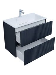 Тумба для раковины Aquanet Джейн 80 (800х455х637) подвесная, 2 ящика, цвет: маренго 335429