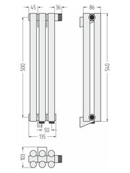 ������� �����-11 ������ �������� 500�135 (3 ����) ����. �����, EU50 �����/������, 3/4", 00-0312-5003