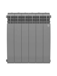 Радиатор биметаллический, 6 секциий ROYAL THERMO BiLiner 500 B ВШГ 574х480х87, 1110Вт, серебро, НС-1682278