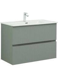Тумба для раковины Aquanet Джейн 90 (900х455х637) подвесная, 2 ящика, цвет: мисти грин 335435