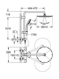 ������� ������� Grohe Euphoria XXL 26075AL0 ��������� ���������, ����./���. ���, ������ ������ ���