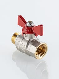 Кран шаровый VALTEC BASE-ГОСТ полнопроходной с рукояткой-бабочкой DN20 PN40 3/4" ВН VT.218S.N.05