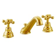 Уценка! Смеситель для раковины CISAL Arcana Ceramic на 3 отверстия, д/к, золото AC00102024