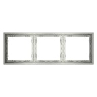 Рамка на 3 поста Voltum S70 VLS100305, серебро