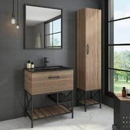 Зеркало COMFORTY Бредфорд-75 (750х800х40) черный 00004149062