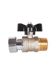 Кран шаровый STOUT 3/4"НН с накидной гайкой, бабочка SVB-1009-000020