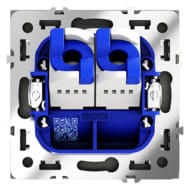 Розетка компьютерная двойная Voltum S70 VLS060208, черный матовый
