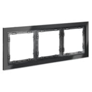 Рамка на 3 поста Voltum S70 VLS110307 (графит, стекло)